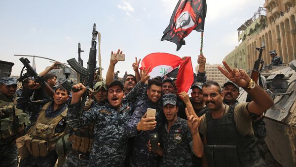 Бойцы иракской армии в Мосуле. 8 июля 2017