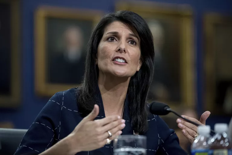 Постоянный представитель США при ООН Никки Хейли Постоянный представитель США при ООН Никки Хейли
