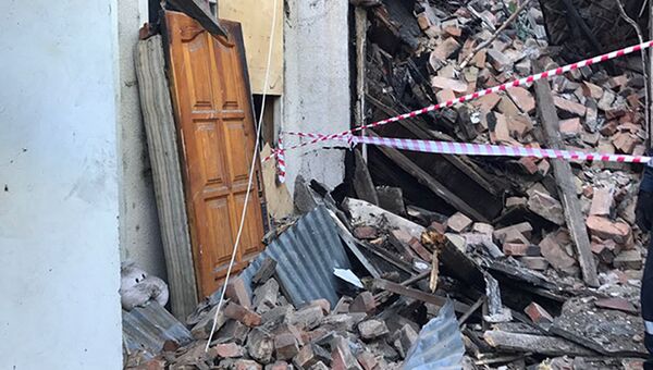 На месте обрушения жилого дома в Центральном районе Сочи. 10 июля 2017