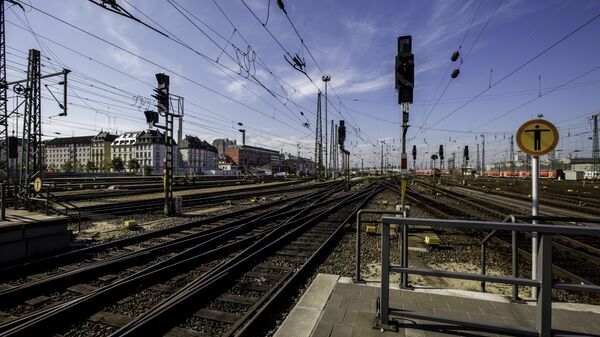 Железнодорожная станция в Германии. Архивное фото