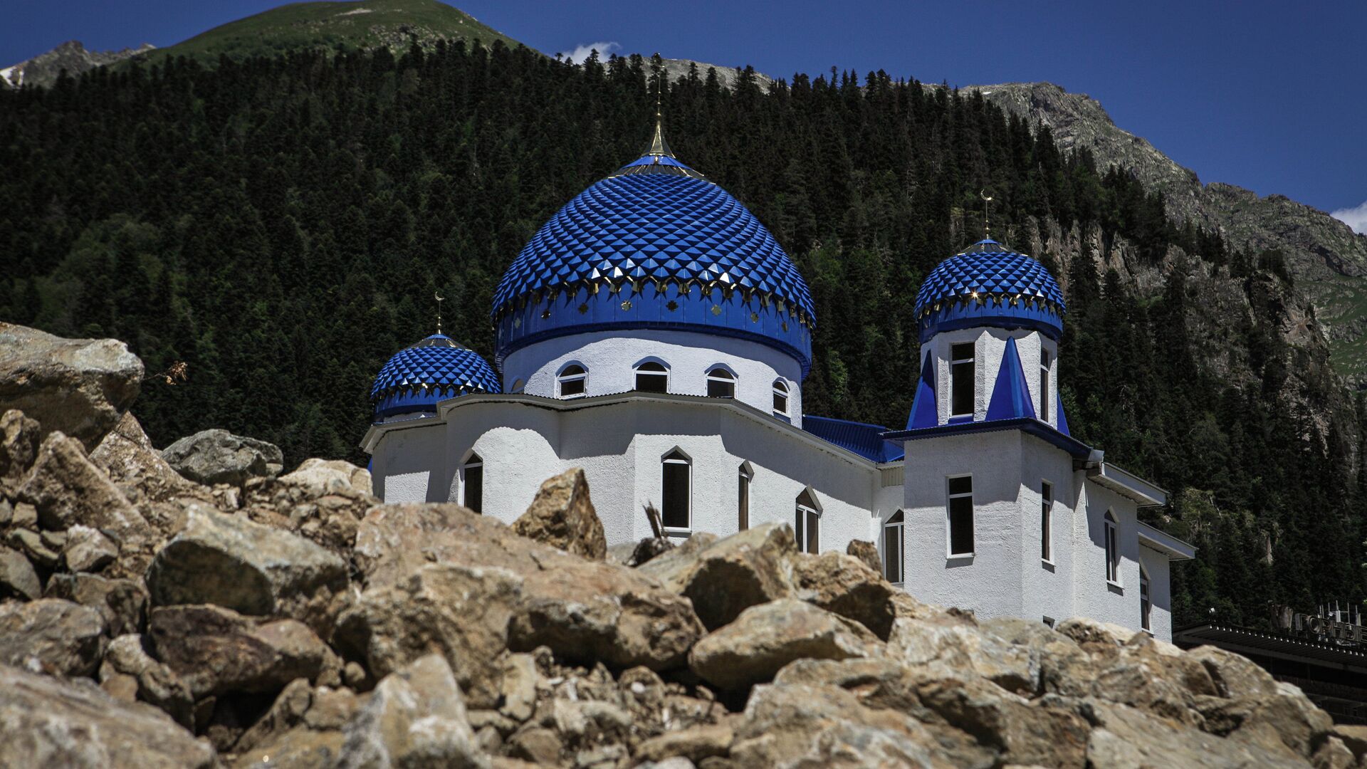 Мечеть в поселке городского типа Домбай - РИА Новости, 1920, 23.09.2021