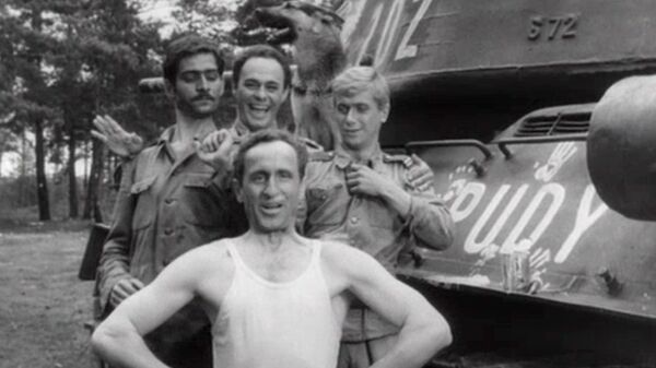 Кадр из фильма Четыре танкиста и собака