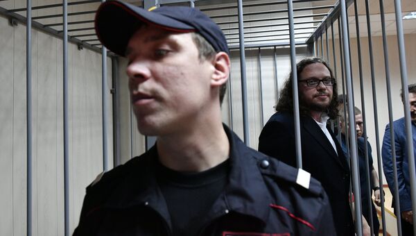 Сергей Полонский во время оглашения приговора в Пресненском суде Москвы. 12 июля 2017