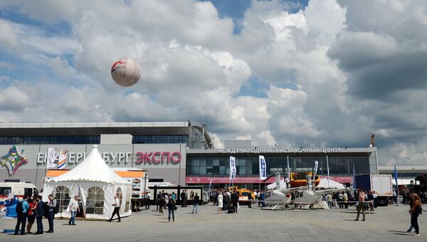 Международный выставочный центр Екатеринбург-ЭКСПО, где открылась Международная промышленная выставка Иннопром - 2017