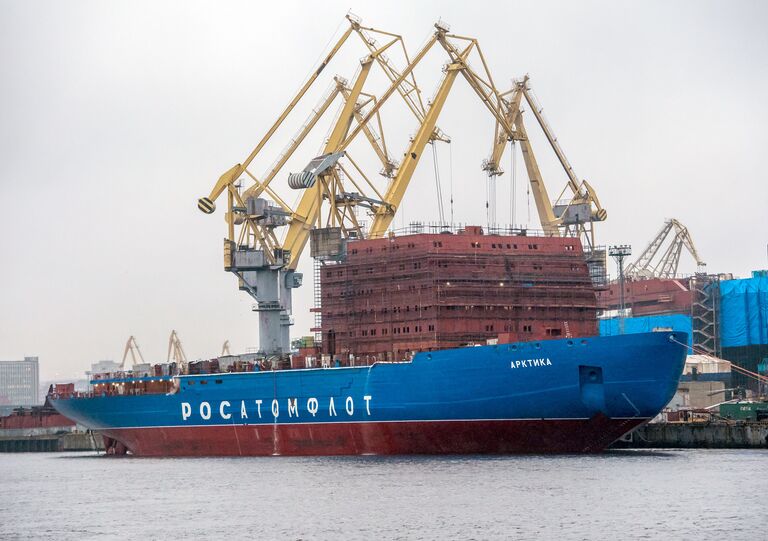 Строительство ледокола Арктика в доках АО Адмиралтейские верфи Строительство ледокола Арктика в доках АО Адмиралтейские верфи