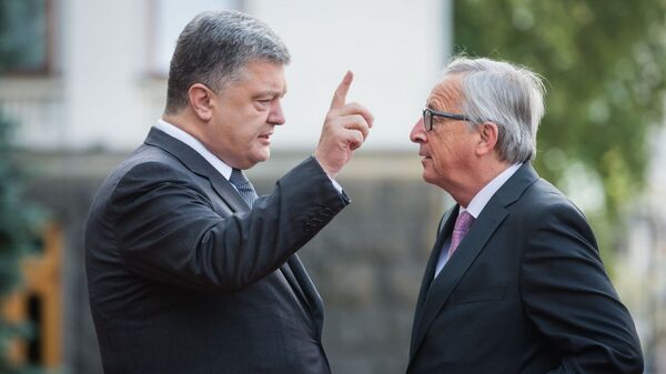 Президент Украины Петр Порошенко и президент Еврокомиссии Жан-Клод Юнкер. Архивное фото.