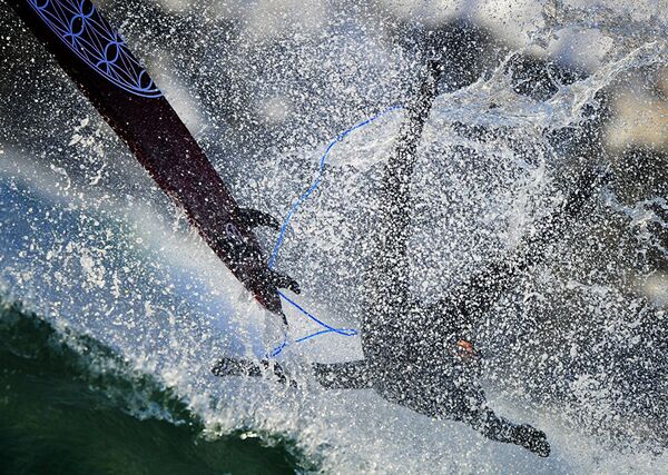 Зимний серфинг на Тихоокеанском побережье России