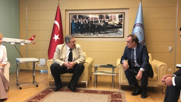 Встреча нового посла РФ в Турции А. Ерхова с директором департамента протокола МИД Турции Ш.Мютевеллиоглу. 15 июля 2017
