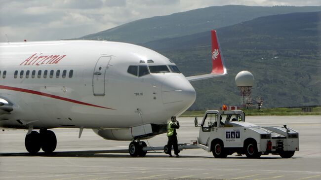 Самолет грузинской частной авиакомпании Airzena - Georgian Airways. Архивное фото