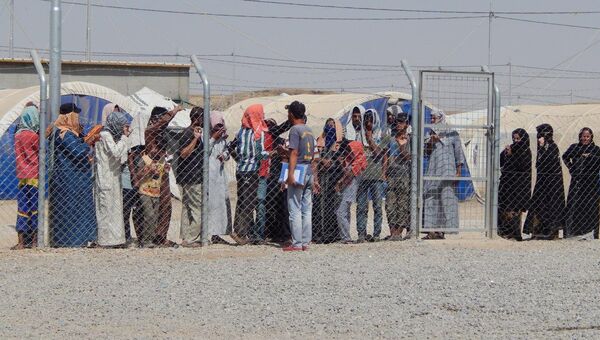 Лагерь беженцев к западу от Эрбиля. Архивное фото
