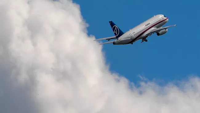 Ближнемагистральный пассажирский самолет Sukhoi Superjet 100. Архивное фото