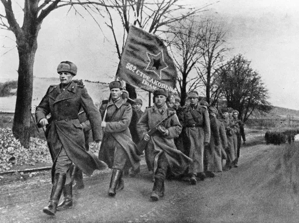 Советские войска на территории освобожденной Польши. Февраль 1945 года