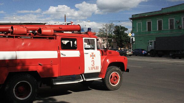 Пожарная машина в Харькове. Архивное фото