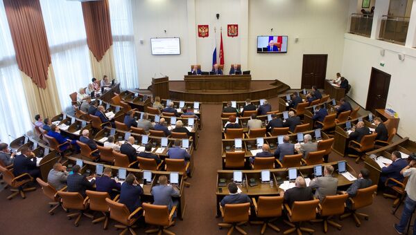 Заседание законодательного собрания Красноярского края. Архивное фото