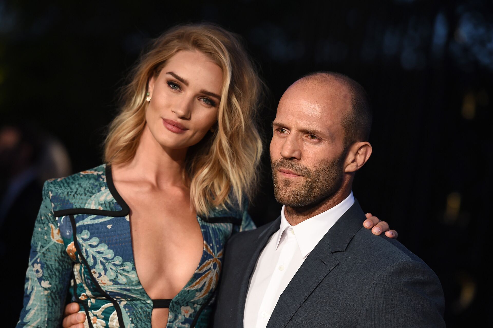 Британская супермодель Рози Хантингтон-Уайтли и актер Джейсон Стэйтем. 2015 год - РИА Новости, 1920, 25.10.2025