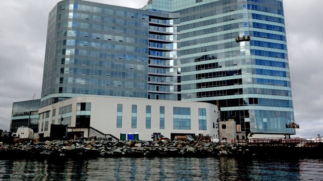 Гостиница Hyatt Regency Vladivostok на мысе Бурный во Владивостоке. Архивное фото