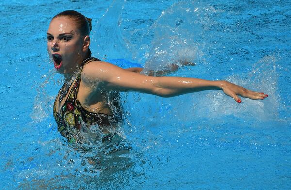 Светлана Колесниченко (Россия) в финале соревнований по синхронному плаванию на чемпионате мира FINA 2017