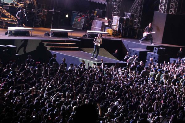 Выступление американской группы Linkin Park в Джакарте. 21 сентября 2011