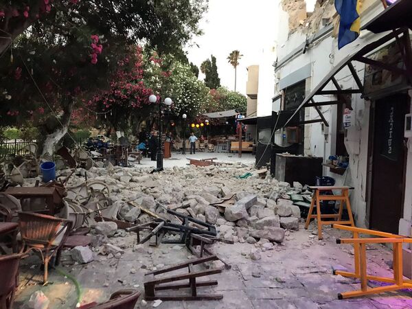 Последствия землетрясения на острове Кос, Греция. 21 июля 2017