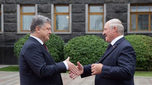 Встреча президентов Украины и Белоруссии Петра Порошенко и Александра Лукашенко в Киеве. Архивное фото