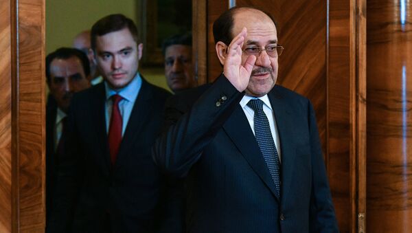 Вице-президент Ирака Нури аль-Малики перед началом встречи с Сергеем Лавровым. 24 июля 2017