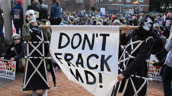 Противники добычи сланцевого газа и нефти в штате Мэриленд США. Архивное фото