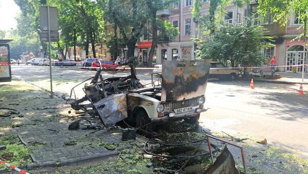Взрыв автомобиля в Одессе. 24 июля 2017
