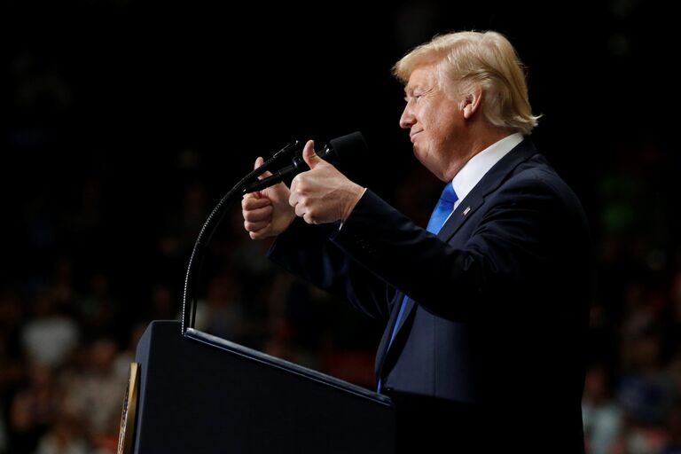 Президент США Дональд Трамп. 25 июля 2017 Президент США Дональд Трамп. 25 июля 2017