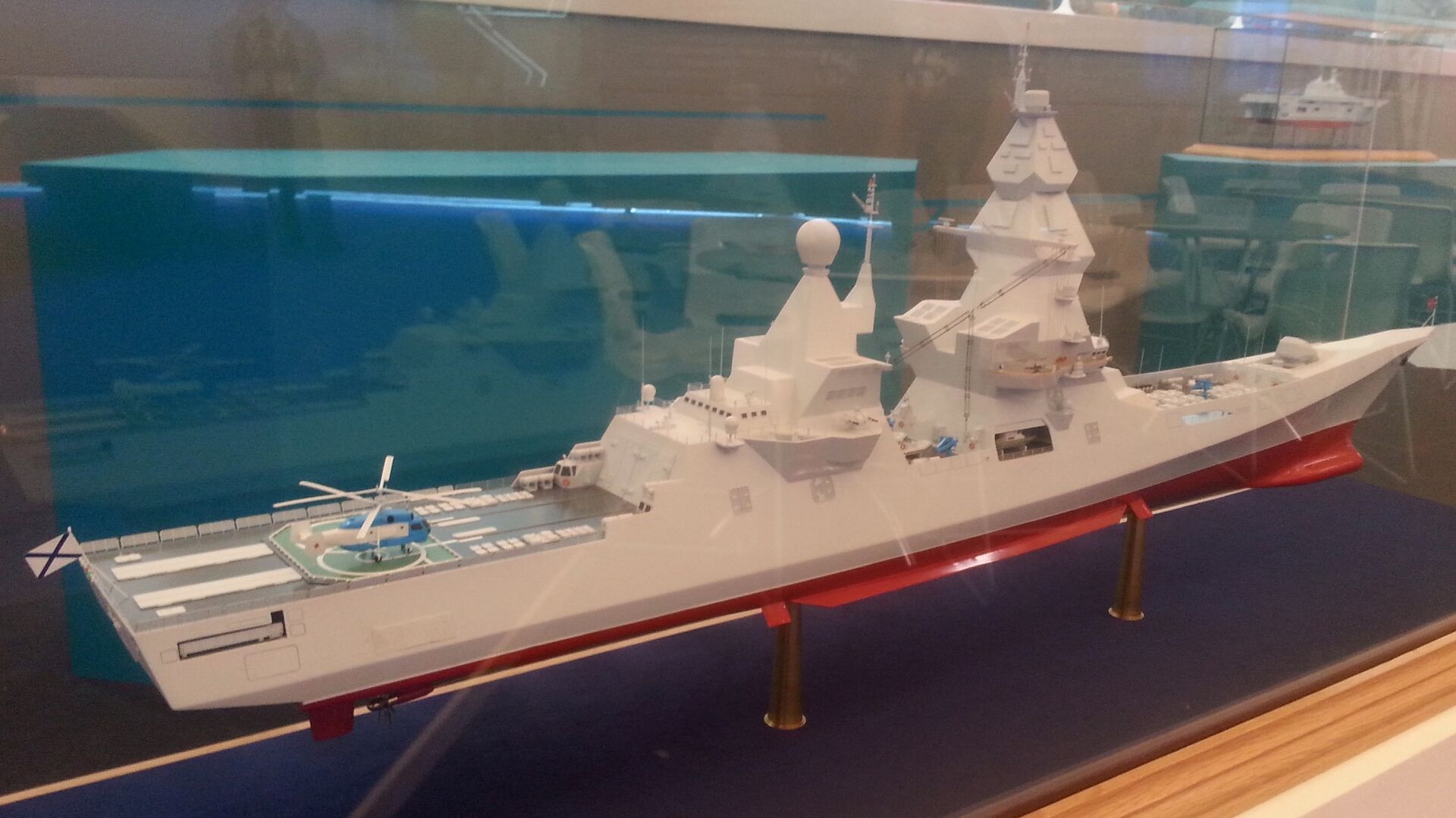 Макет эсминца Лидер на выставке Армия 2015 - РИА Новости, 1920, 15.04.2021