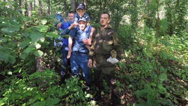 Найденный под Брянском 8-летний Кирилл Петрухин. Архивное фото