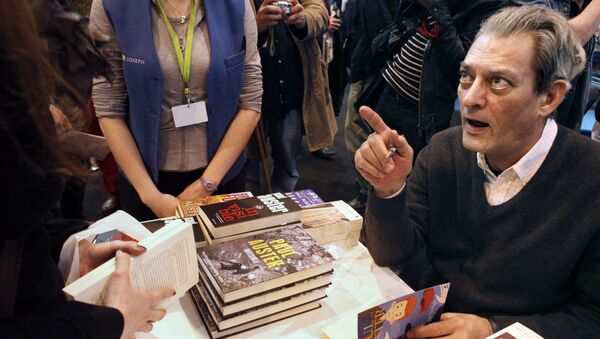 Американский писатель Пол Остер, вошедший в лонг-лист Букеровской премии 2017 года. Архивное фото