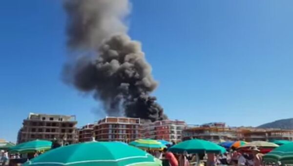 Взрыв в ресторане в Албании. Стоп-кадр с видео