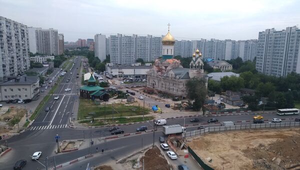 Строительство храма Андрея Рублева в Раменках