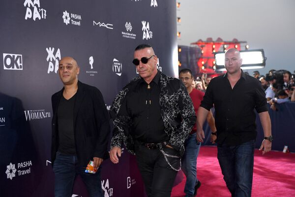 Солист группы Rammstein Тилль Линдеманн на международном музыкальном фестивале ЖАРА в Баку