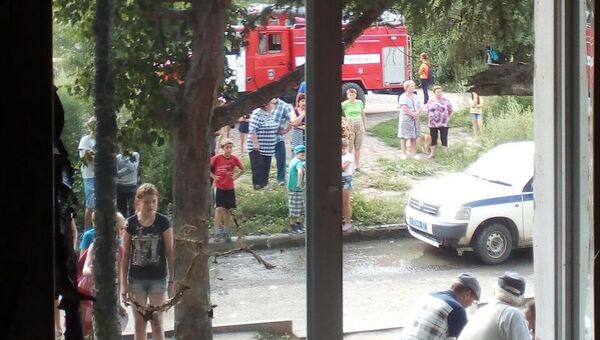 Хлопок газовоздушной смеси в одном из жилых домов в городе Амурске