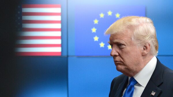 Экс-президент США Дональд Трамп в Брюсселе