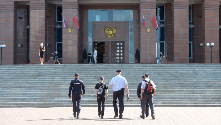 Ситуация у Московского областного суда, в котром произошла перестрелка. 1 августа 2017