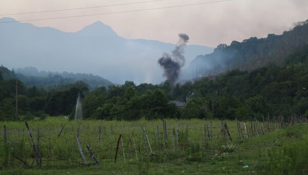 Село Приморское Гудаутского района, где взорвались боеприпасы на складе Минобороны Абхазии. 2 августа 2017