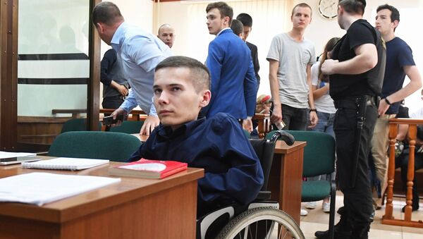 Антон Мамаев в Московском городском суде. 3 августа 2017