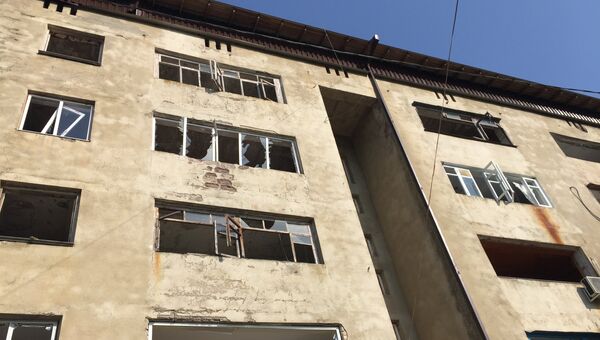 Последствия взрывов на складе вооружения в посёлке Приморский, Абхазия. 3 августа 2017