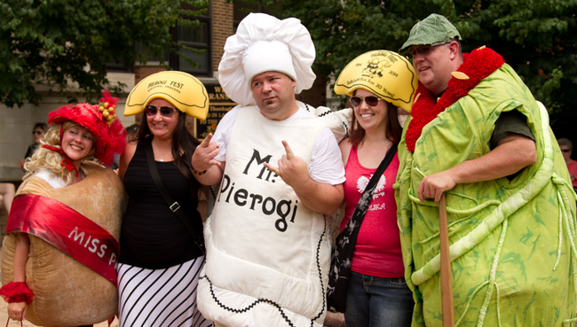 Фестиваль еды Pierogi Fest в городе Уайтинг