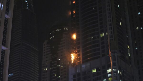 Пожар в Дубае, 04.08.2017