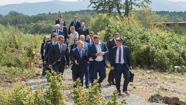 Рабочая поездка президента РФ В. Путина в Бурятию