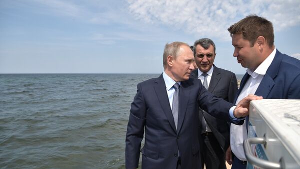 Президент РФ Владимир Путин в Байкальском государственном природном биосферном заповеднике. 3 августа 2017