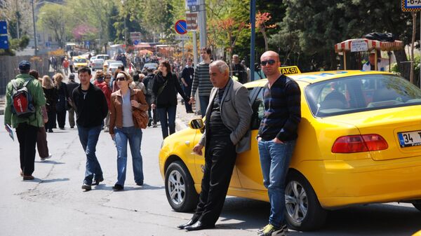 Таксисты в центре Стамбула