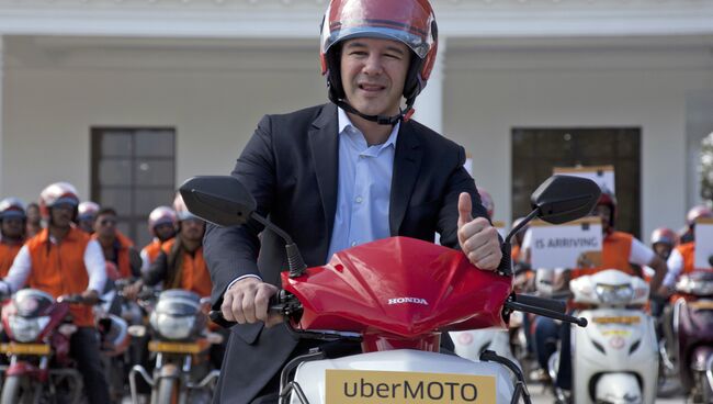 Трэвис Каланик в должности генерального директора Uber. Архивное фото