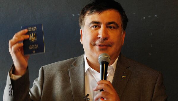 Михаил Саакашвили в Варшаве. Архивное фото