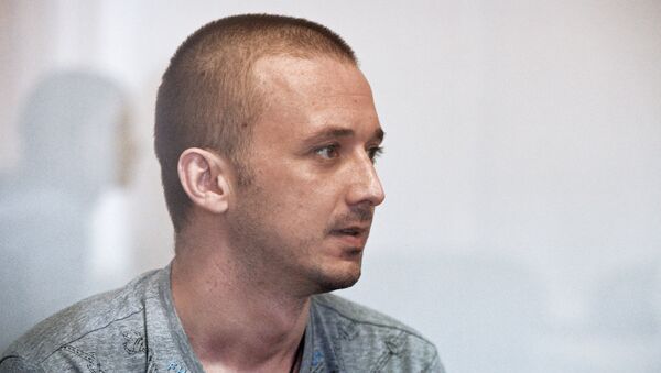 Максим Одинцов на заседании Дарницкого районного суда Киева. Архивное фото