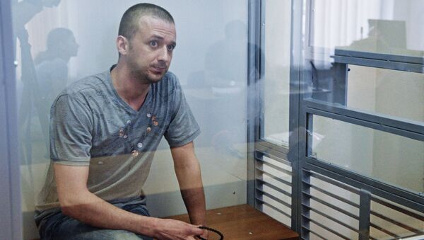 Максим Одинцов на заседании Дарницкого районного суда Киева. Архивное фото