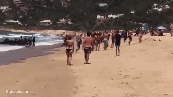Десант беженцев перепугал туристов на пляже в Испании